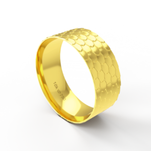 Aliança de Casamento parte Interna Anatômica Trabalho em Alto Relevo  Ouro Branco, Ouro Rose ou Amarelo 18k C625R