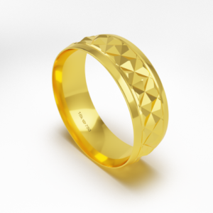 Aliança Casamento parte Interna Anatômica com Trabalho em Alto Relevo Ouro Branco, Ouro Rose ou Amarelo 18k C823R