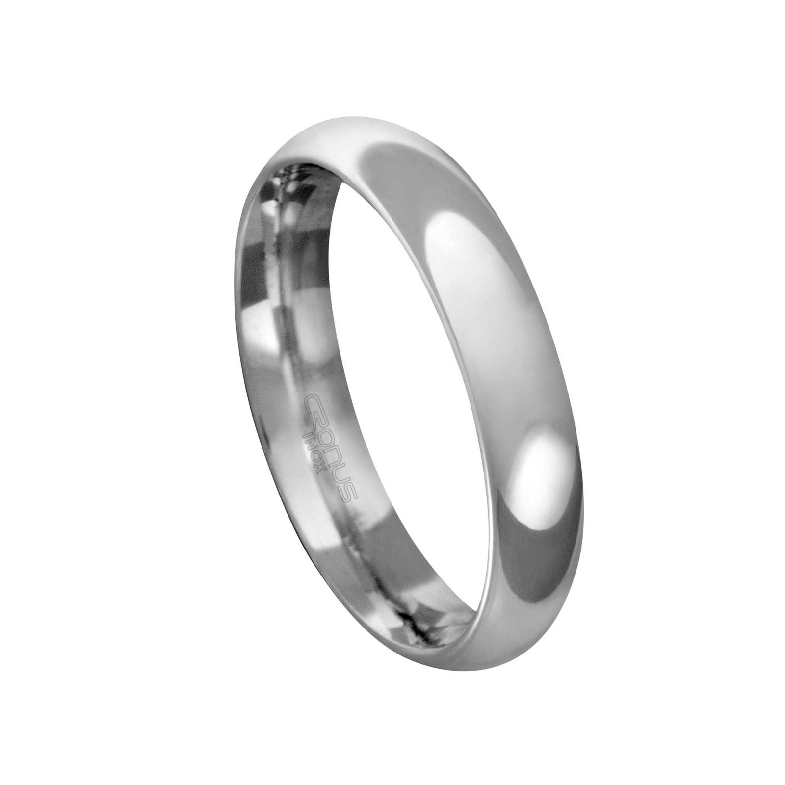 Aliança de Aço Masculina Namoro Compromisso Anatômica Acabamento Polido AA4