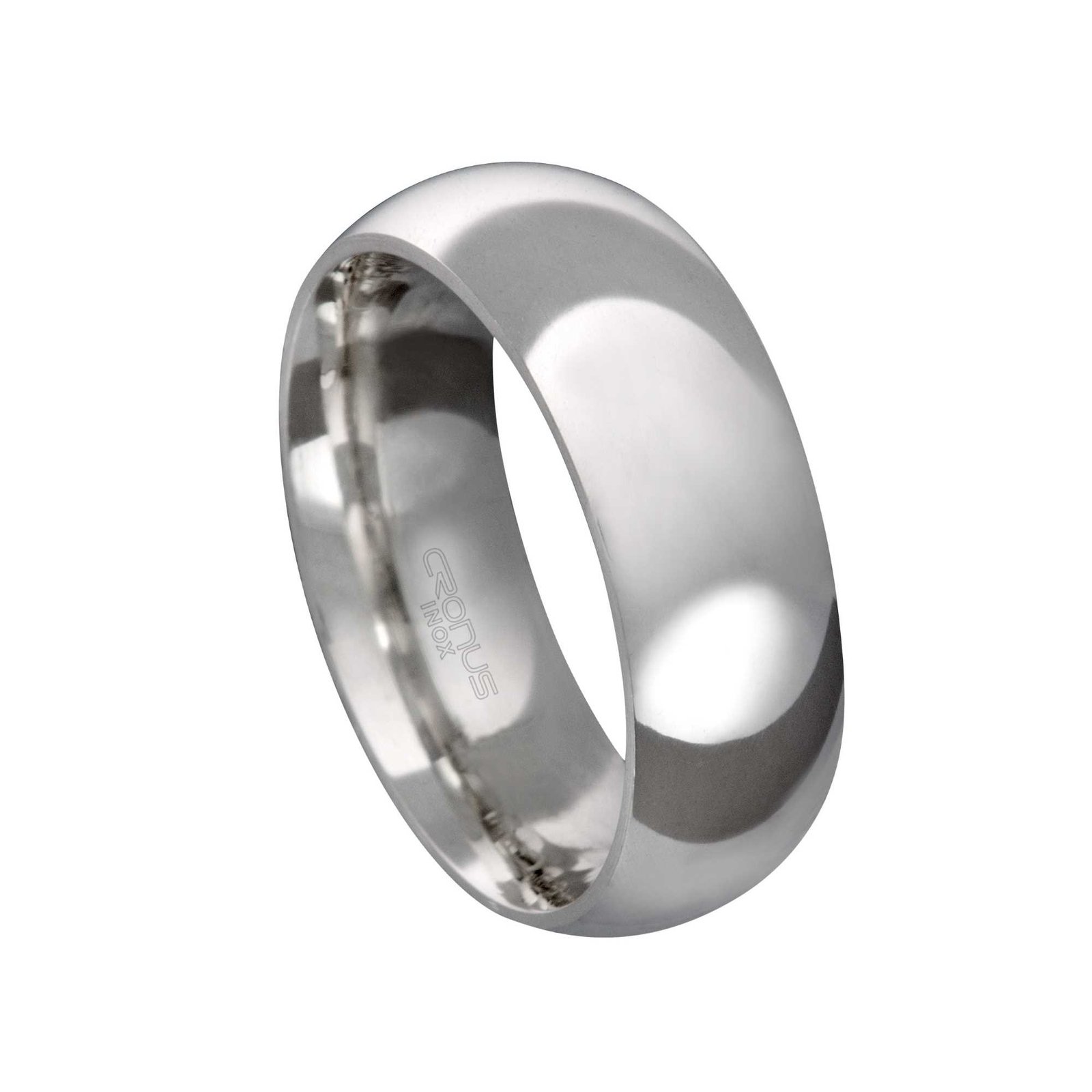 Aliança de Aço Masculina Namoro Compromisso Anatômica Acabamento Polido AA7