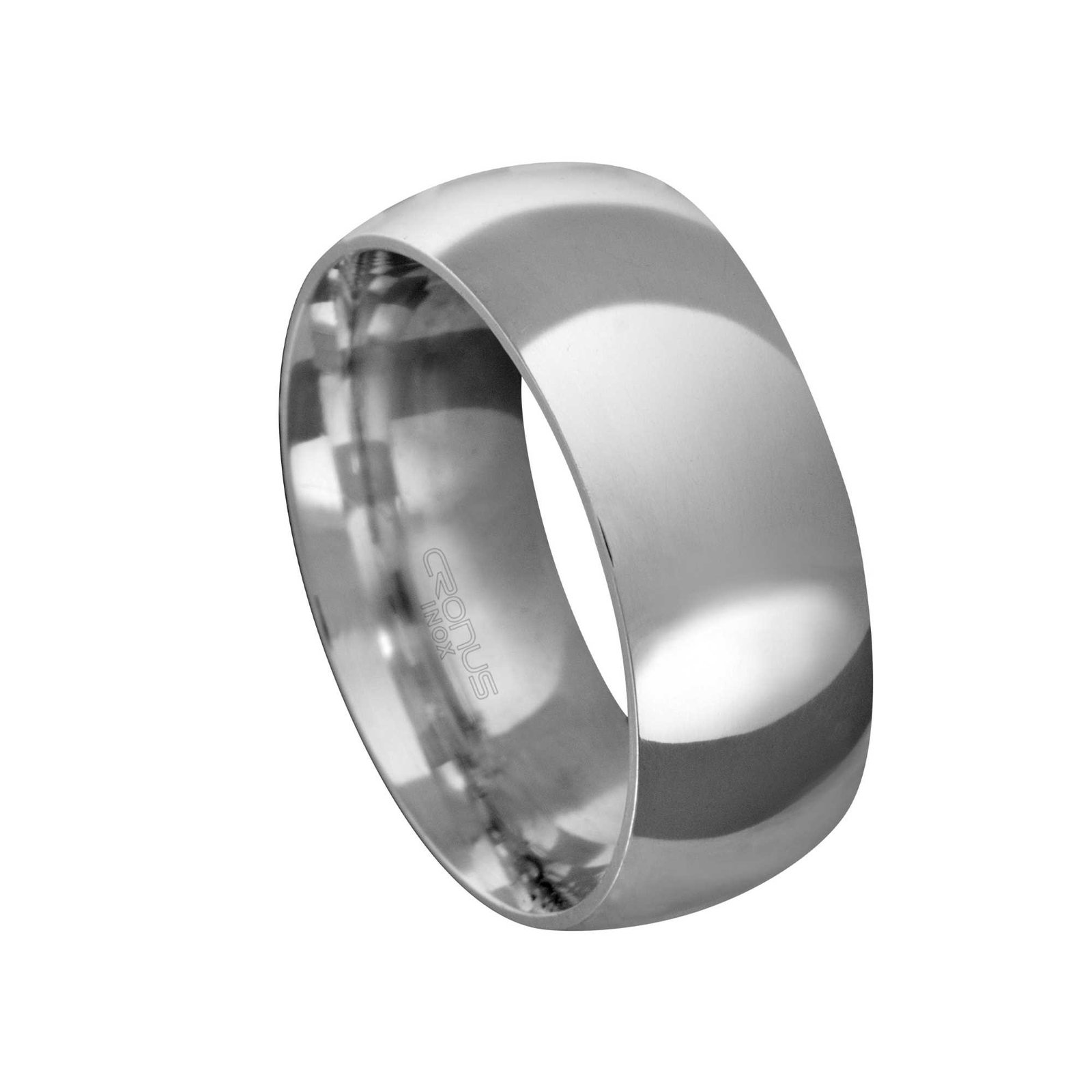 Aliança de Aço Masculina Namoro Compromisso Anatômica Acabamento Polido AA8