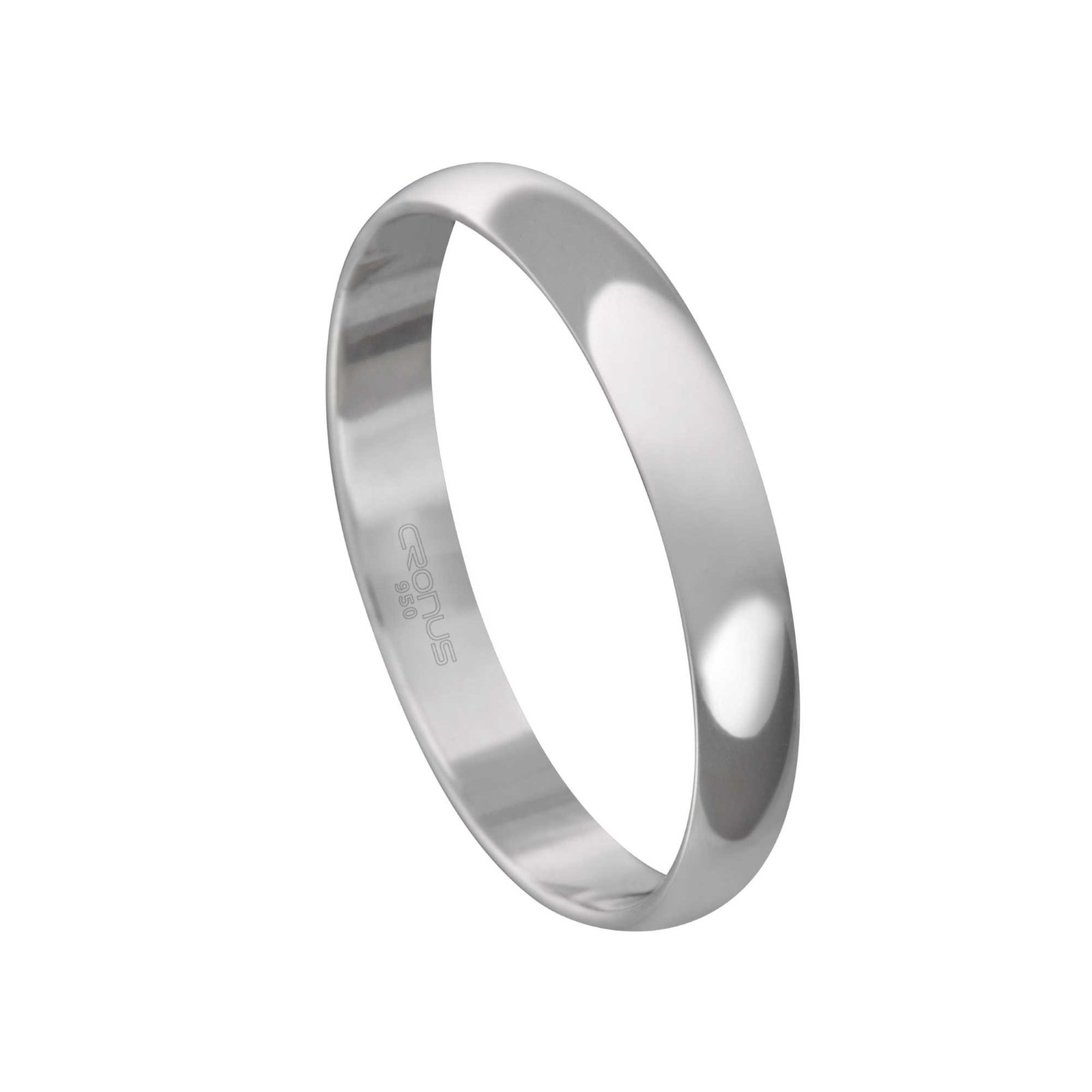 Aliança de Prata Masculina Namoro Compromisso Acabamento Polido L3