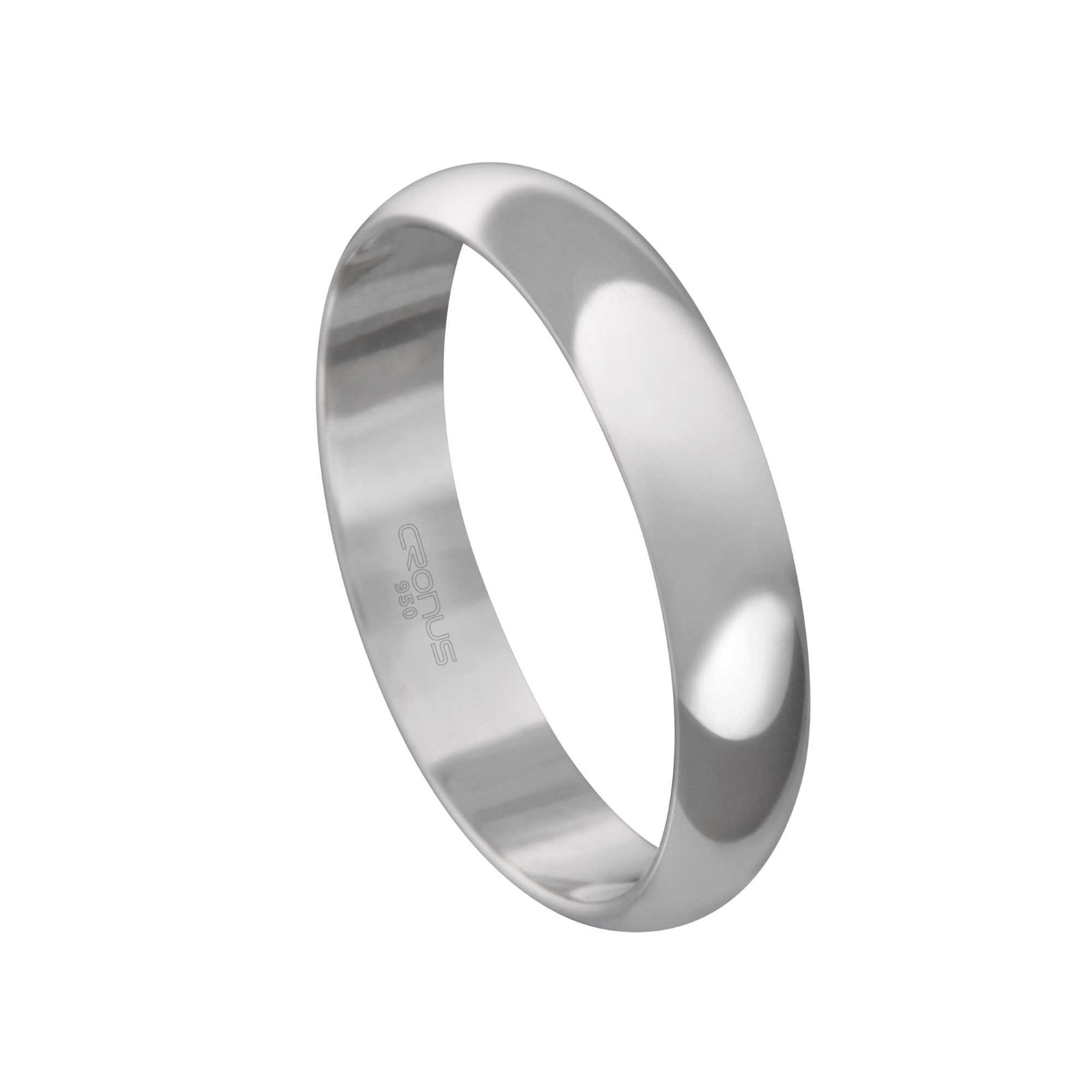 Aliança de Prata Masculina Namoro Compromisso Acabamento Polido L4