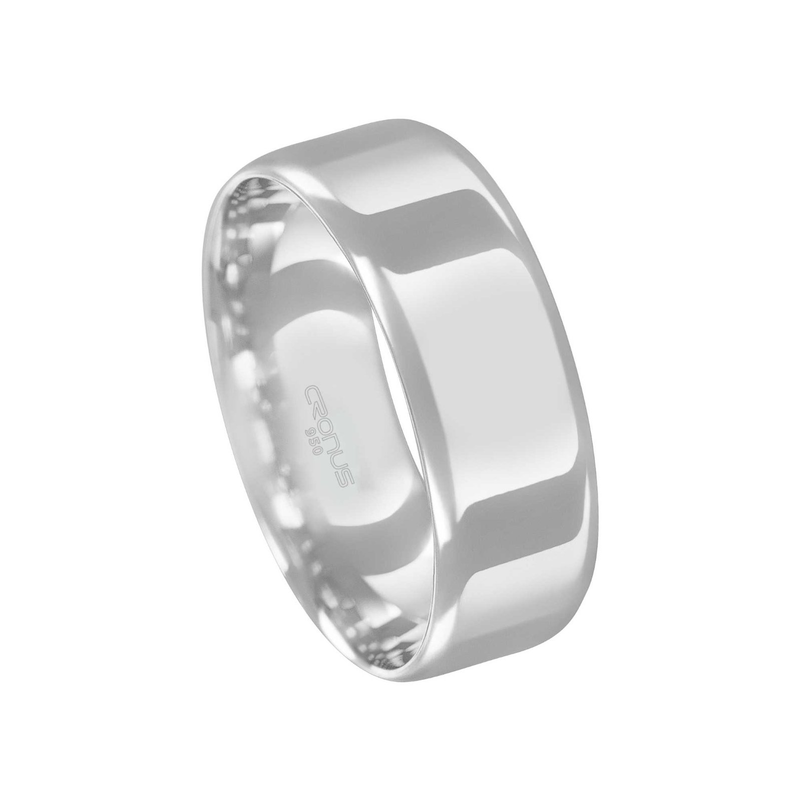Aliança de Prata Masculina Namoro Compromisso Anatômica Acabamento Polido 2608