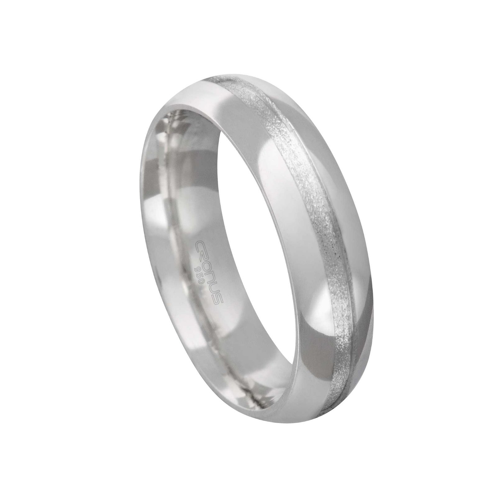 Aliança de Prata Masculina Namoro Compromisso com Friso Trabalhada 2237