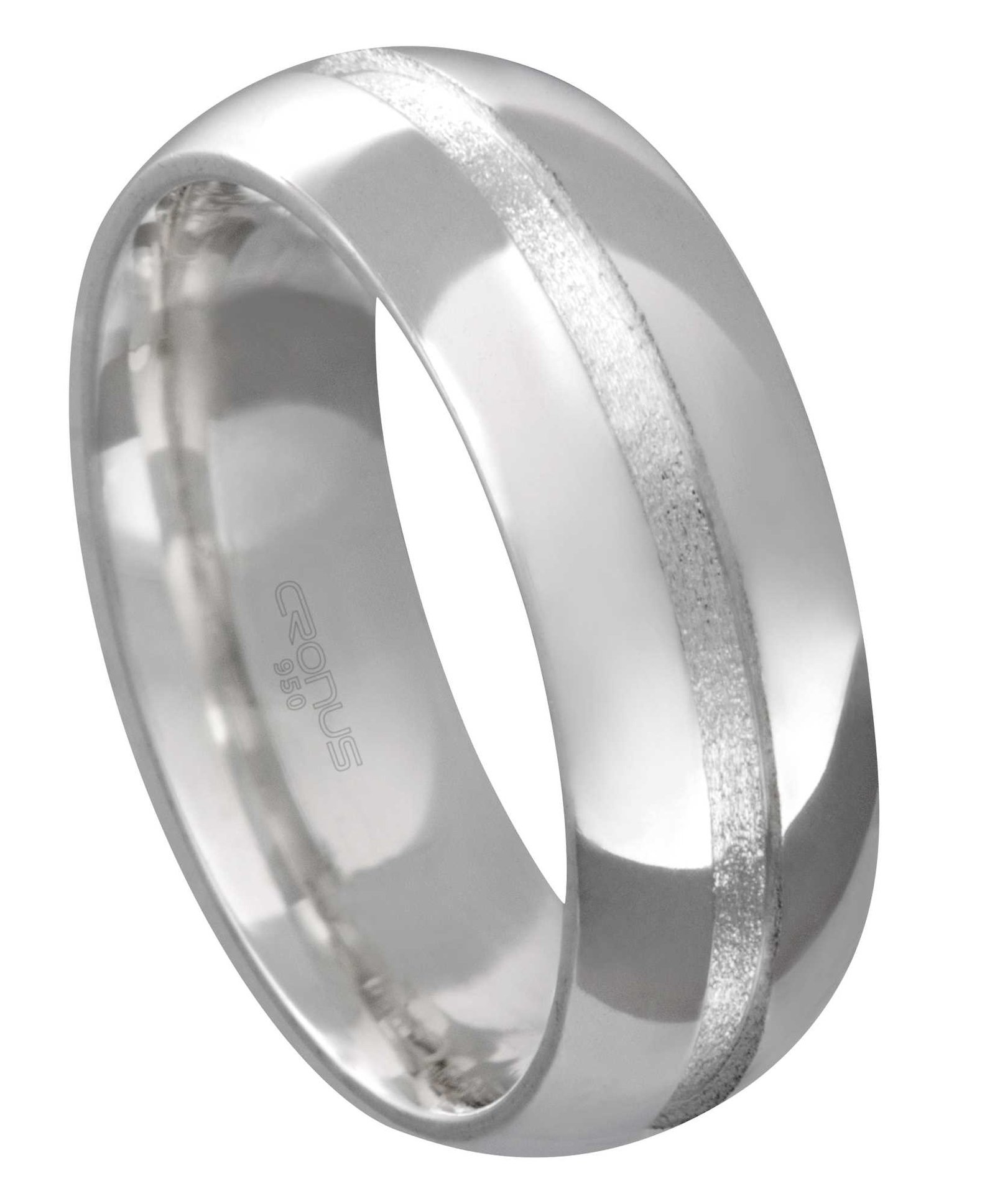 Aliança de Prata Masculina Namoro Compromisso com Friso Trabalhada 2238