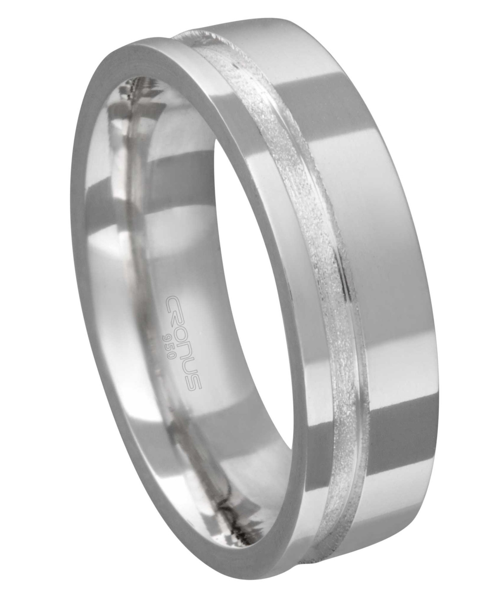 Aliança de Prata Masculina Namoro Compromisso com Friso Trabalhada 2240