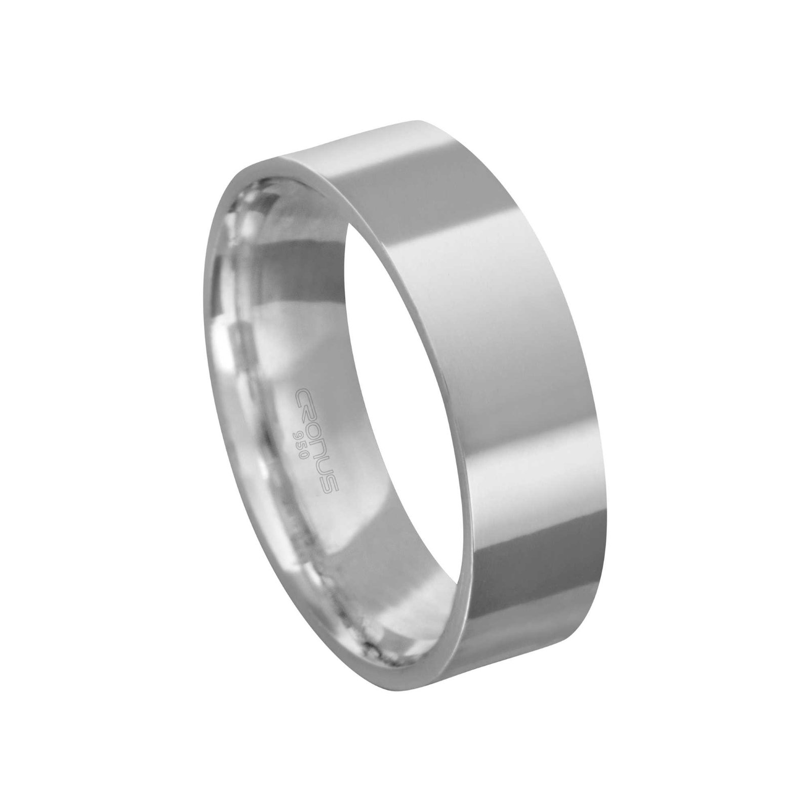 Aliança de Prata Masculina Namoro Compromisso Reta Acabamento Polido R6