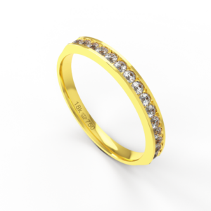 Aparador com Pedra Ouro 18k Branco Rose e Amarelo C766REZ