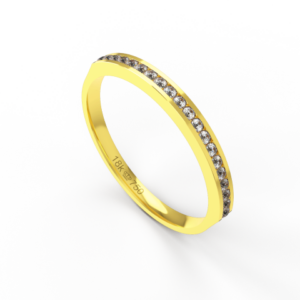 Aparador com Pedra Ouro 18k Branco Rose e Amarelo C775REZ