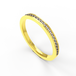 Aparador com Pedra Ouro 18k Branco Rose e Amarelo C775RZ