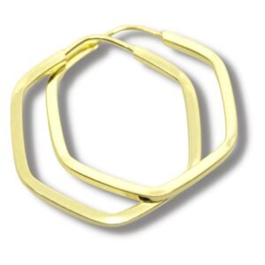 Brinco Argola 19mm Ouro 18k Bx015
