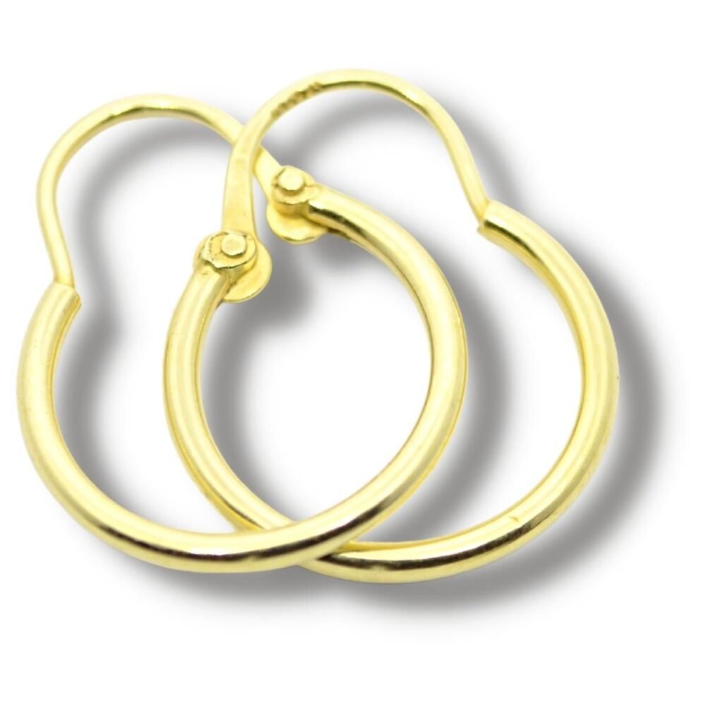 Brinco de Argola 9mm Ouro 18k B045