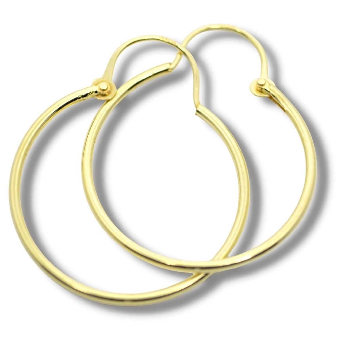 Brinco Argola 20mm Ouro 18k B047
