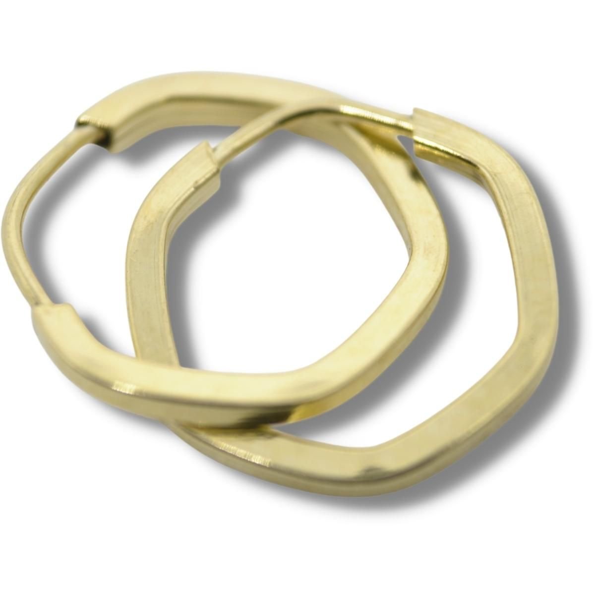 Brinco Argola 15mm Ouro 18k Bx002