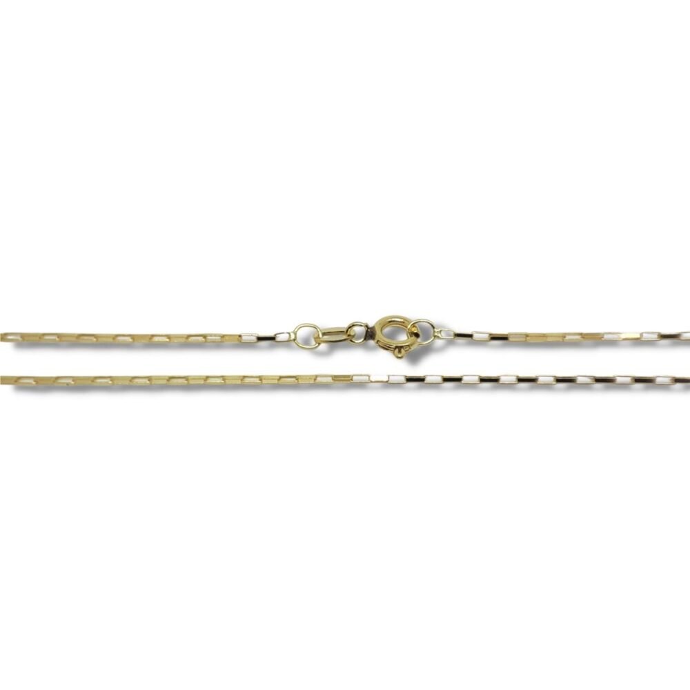 Corrente de Ouro Colar Feminino 40cm 0,75mm 18k Lfc40.7