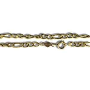 Corrente de Ouro Grumet Masculino ou Colar Feminino 50cm 3,6mm 18k Lfg50.36