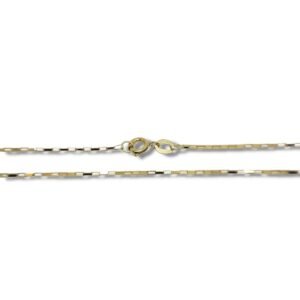 Corrente de Ouro Masculino ou Colar Feminino 50cm 0,75mm 18k Lfc50.7