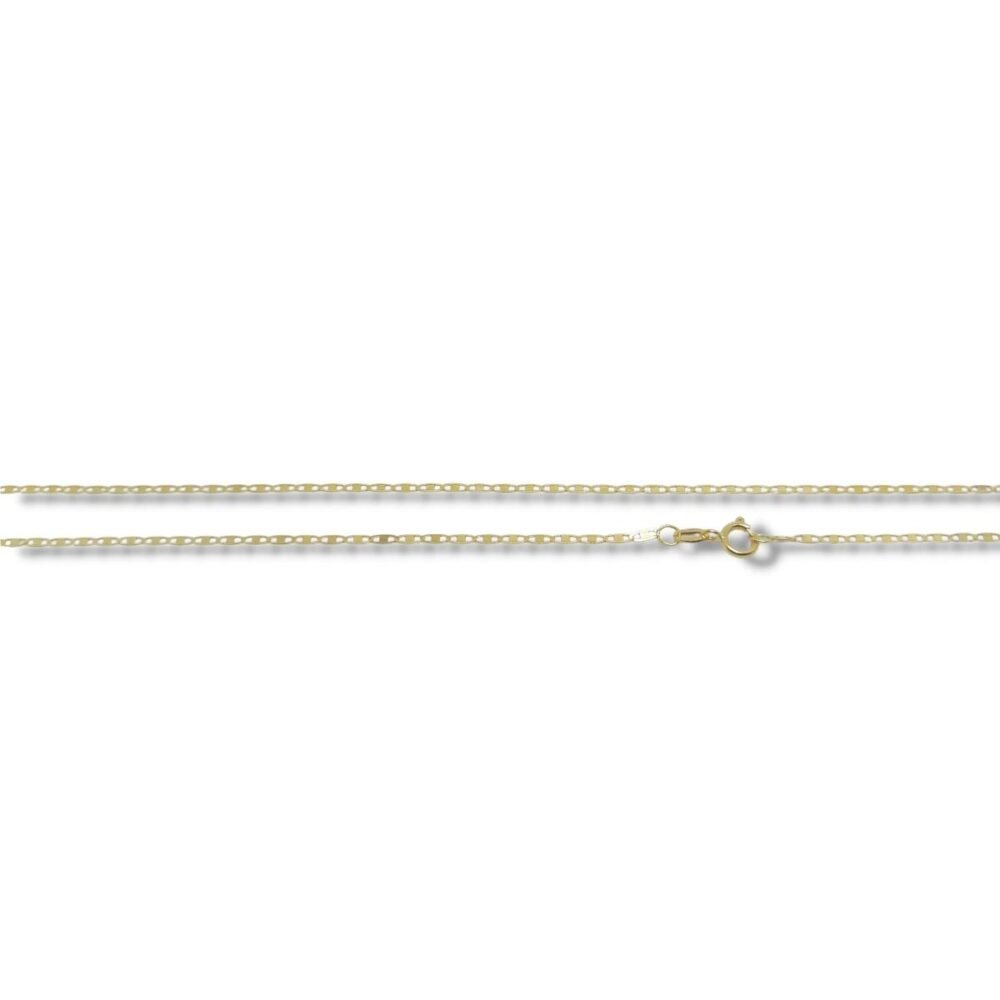 Corrente de Ouro Piastrine Masculino ou Colar Feminino 45cm 1,20mm 18k Lfp45.12 - Image 2