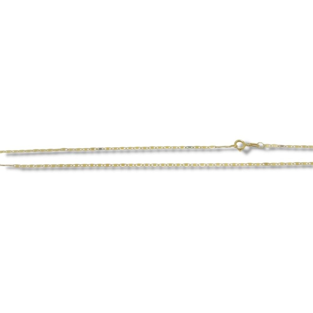 Corrente de Ouro Piastrine Masculino ou Colar Feminino 50cm 1,30mm 18k Lfp50.13 - Image 2