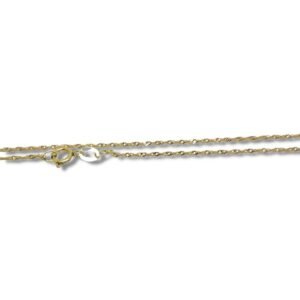 Corrente de Ouro Singapura Colar Feminino 40cm 0,96mm 18k Lfs40.96