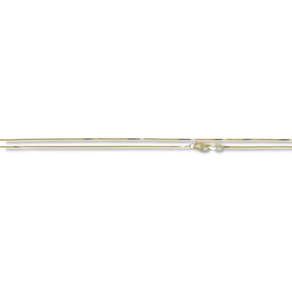 Corrente de Ouro Veneziana Colar Feminino 40cm 0,5mm 18k Lfv40.5 - Image 2