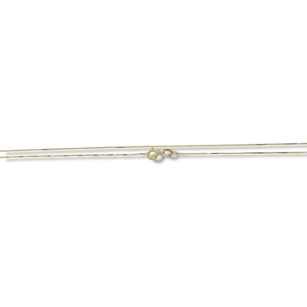 Corrente de Ouro Veneziana Masculina ou Colar Feminino 45cm 0,4mm 18k Lfv45.4 - Image 2