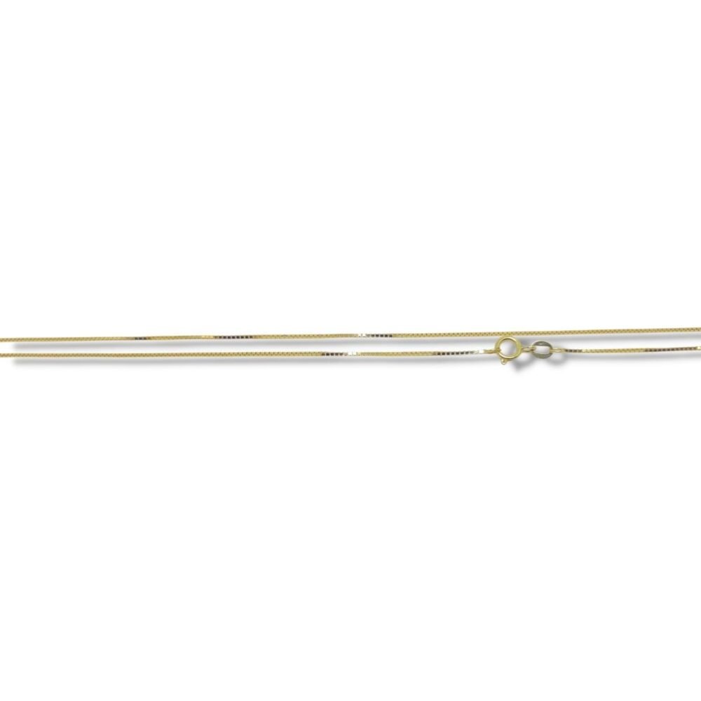 Corrente de Ouro Veneziana Masculina ou Colar Feminino 45cm 0,6mm 18k Lfv45.6 - Image 2