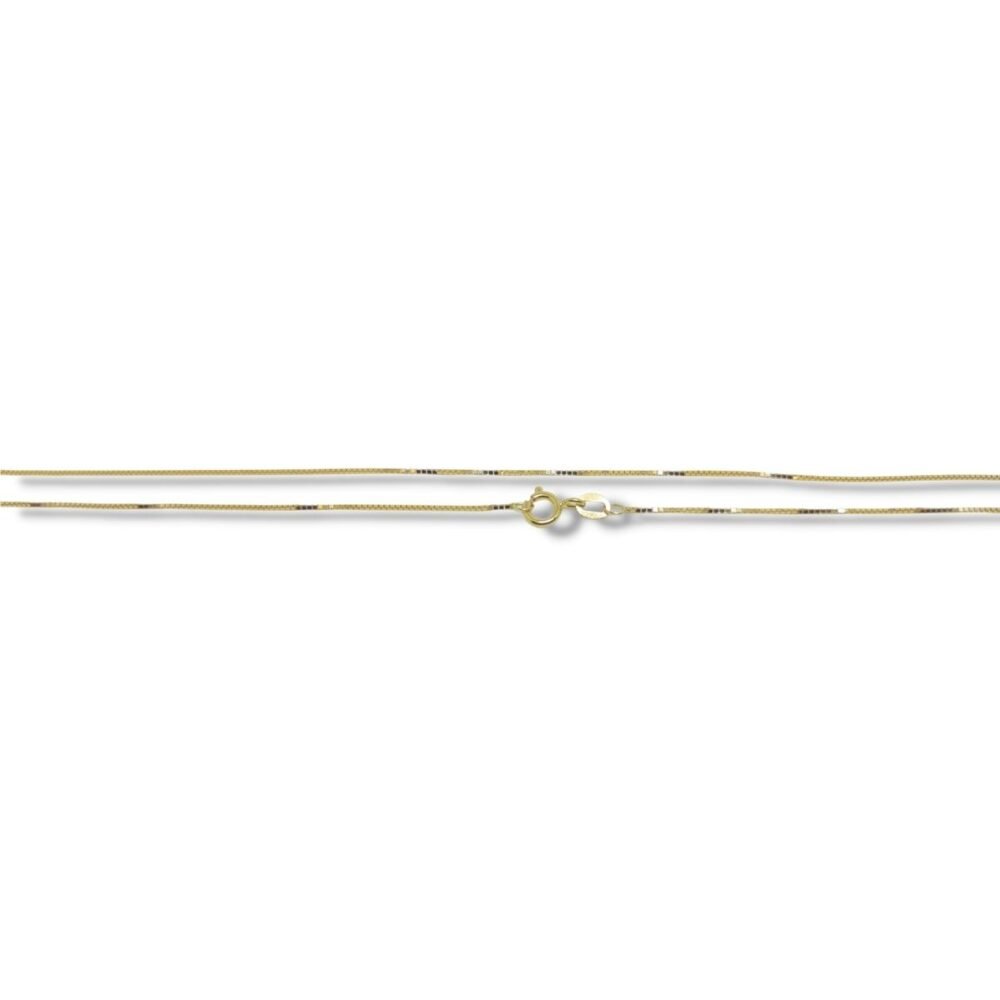 Corrente de Ouro Veneziana Masculina ou Colar Feminino 50cm 0,5mm 18k Lfv50.5 - Image 2