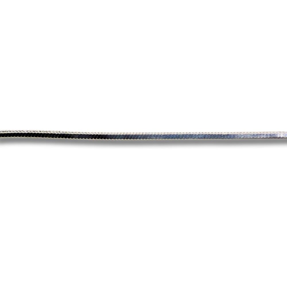 Corrente de Prata Masculina ou Colar Feminino Elo Rabo de Rato Quadrado 0,8mm CP3008