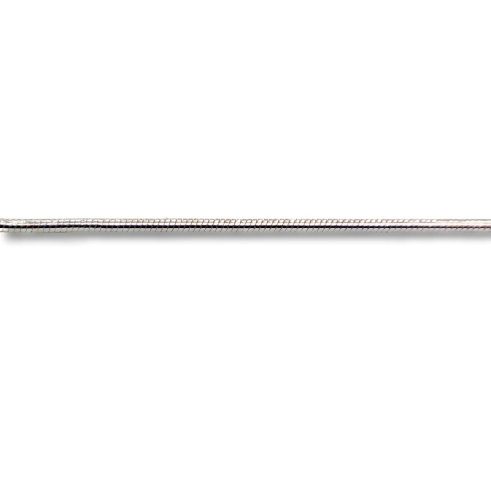 Corrente de Prata Masculina ou Colar Feminino Elo Rabo de Rato Redondo 1mm CP3005