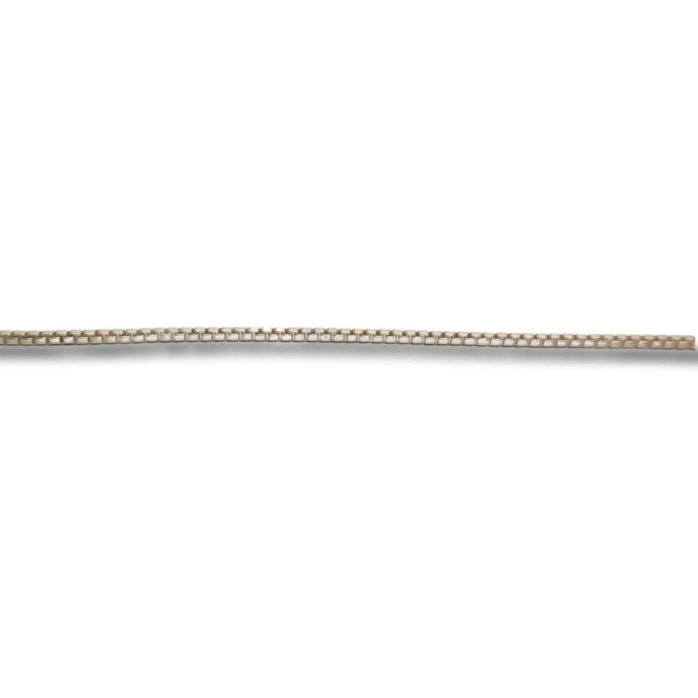 Corrente de Prata Masculina ou Colar Feminino Elo Veneziana 0,8mm CP3001