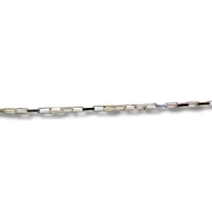Corrente de Prata Masculina ou Colar Feminino Elo Veneziana Longa 1,3mm CP4002