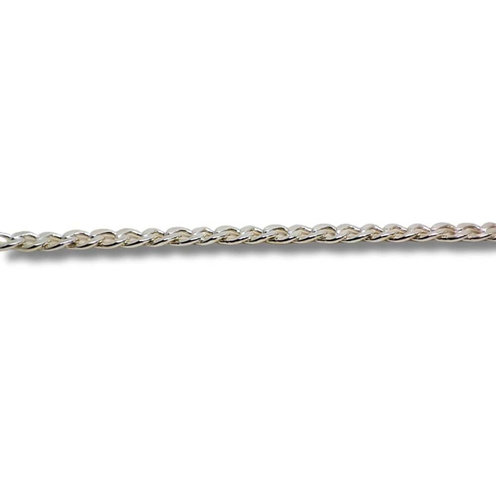 Corrente de Prata Masculina ou Colar Feminino  Grumet Curta 2,2mm CP6010