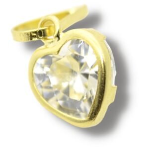 Pingente Berloque Charm Coração Zircônia Ouro 18k P605