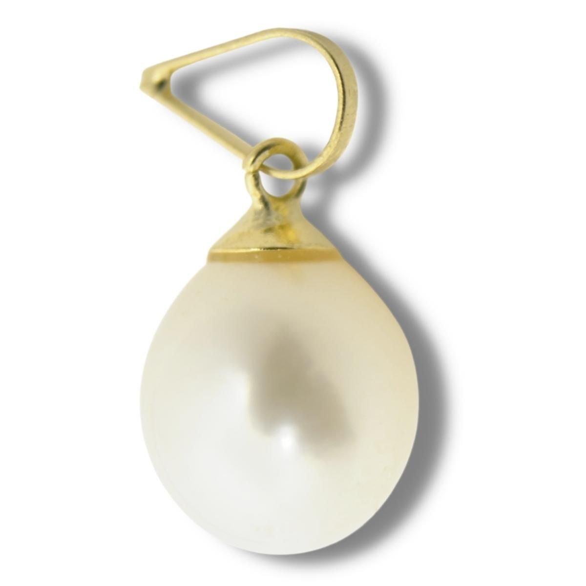 Pingente Berloque Charm Gota Pérola De 7mm Ouro 18k P891