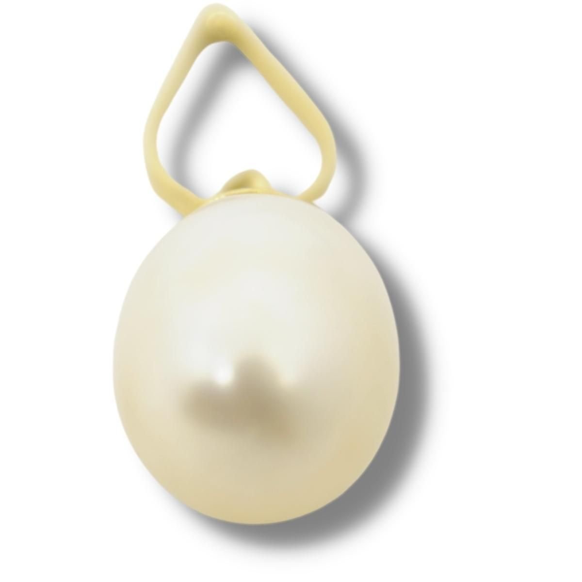 Pingente Berloque Charm Pérola De 6mm Ouro 18k P098