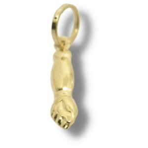 Pingente Berloque Charm Sorte Pé De Coelho Ouro 18k P153