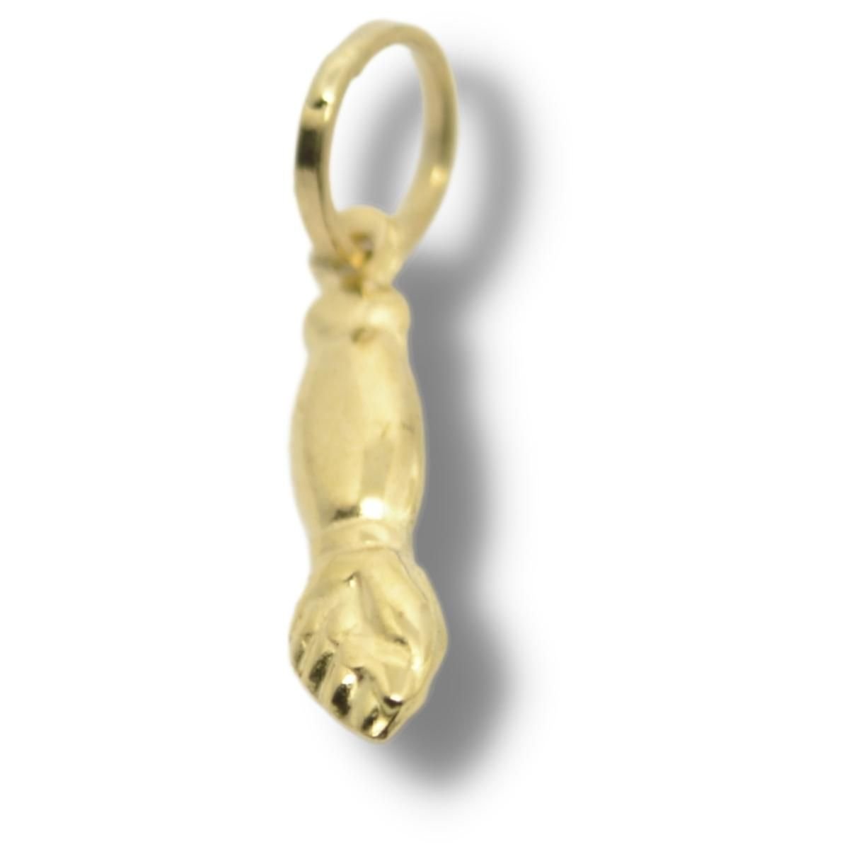 Pingente Berloque Charm Sorte Pé De Coelho Ouro 18k P153
