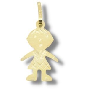 Pingente Boneco Menino Ouro 18k P187