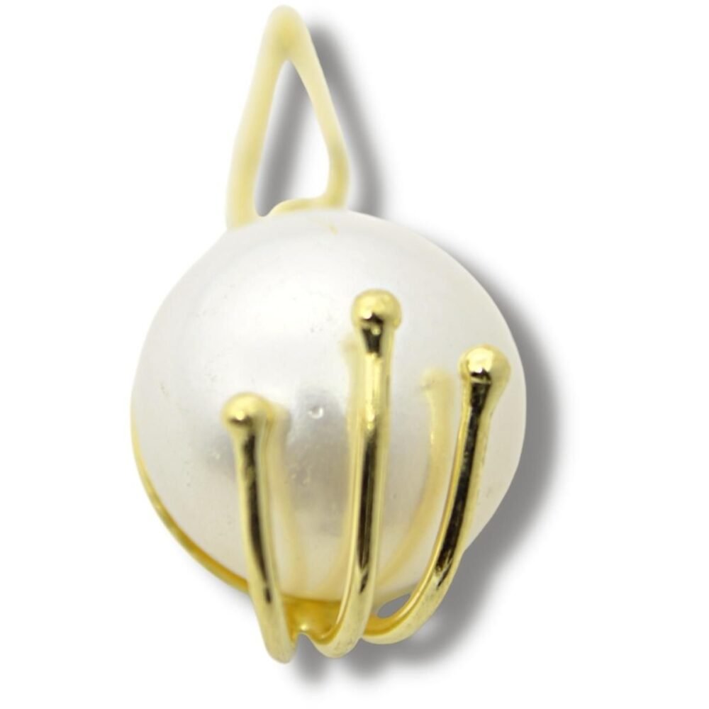 Pingente Botão Pérola De 10mm Ouro 18k P948