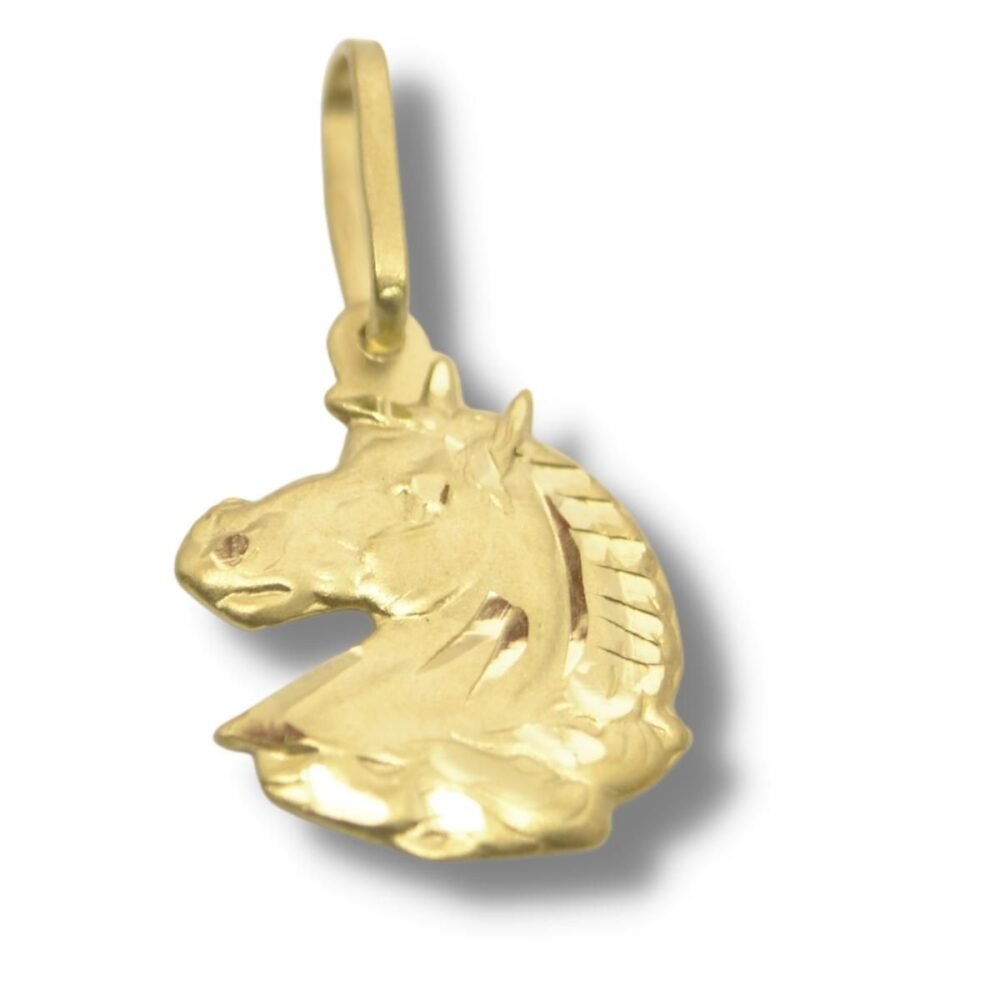 Pingente Cavalo Estampado Ouro 18k P504