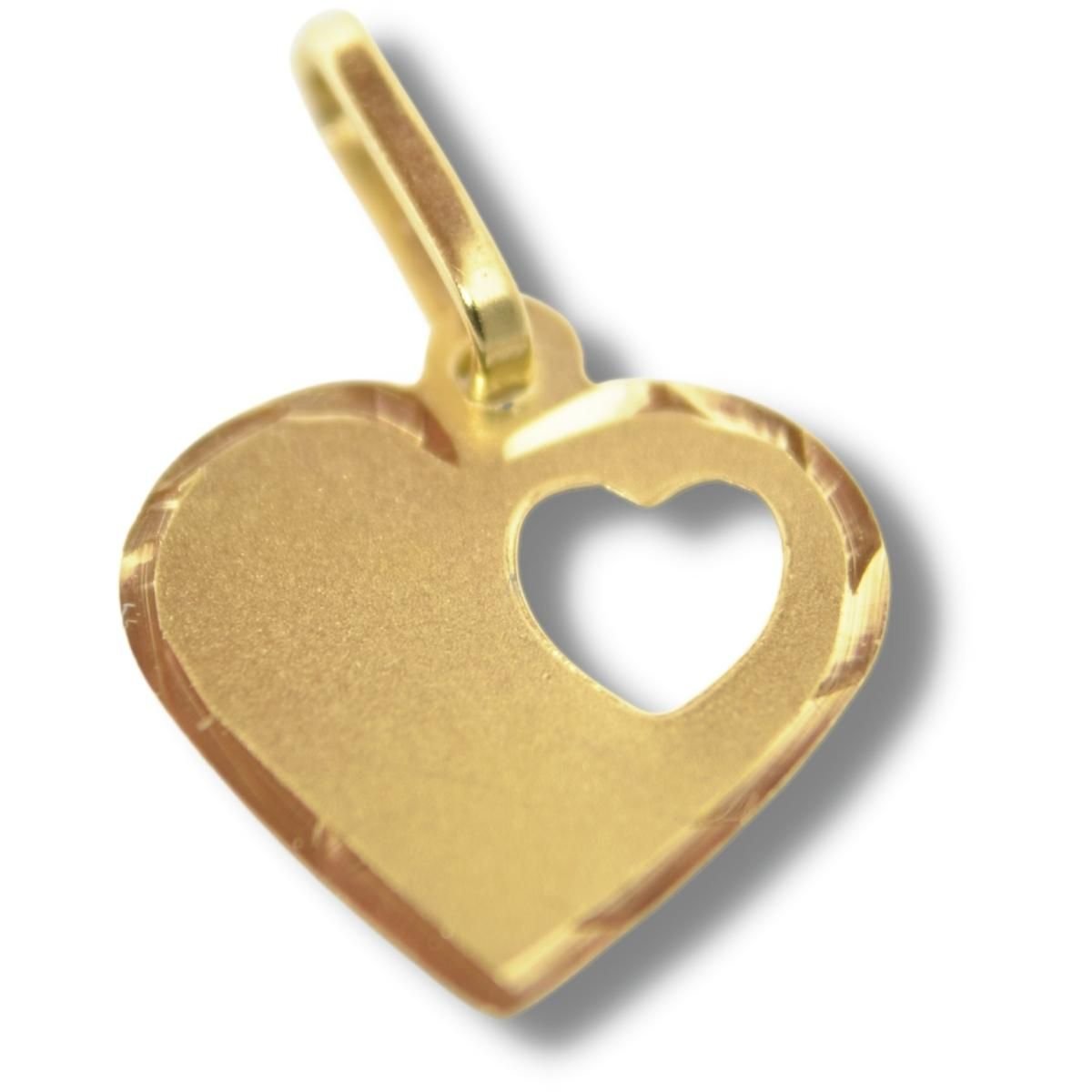 Pingente Coração Ouro 18k P159