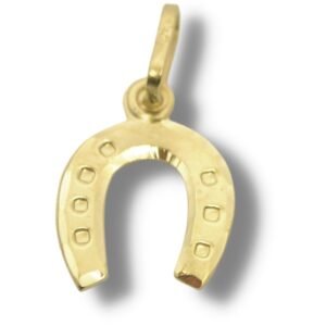 Pingente Estampado Ferradura Ouro 18k P298