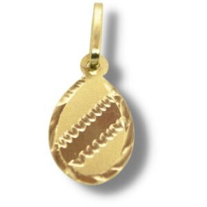 Pingente Gota Pingo Chapa Ouro 18k P025