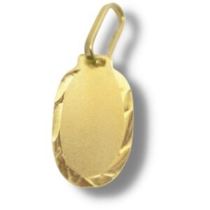 Pingente Gota Pingo Chapa Ouro 18k P109