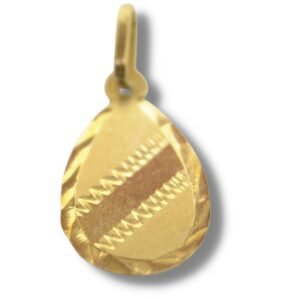 Pingente Gota Pingo Chapa Ouro 18k P130