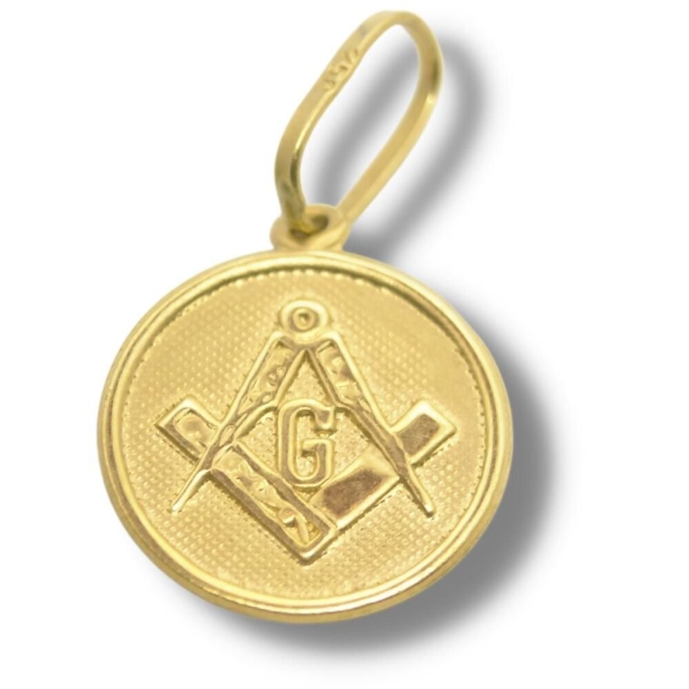 Pingente Massonico Freasonry Maçonaria Ouro 18k P897