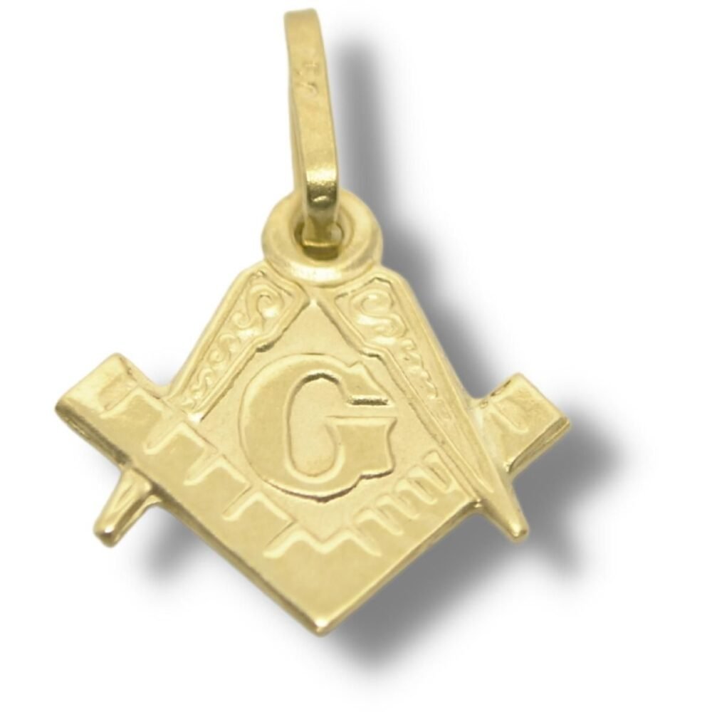 Pingente Massonico Freasonry Maçonaria Ouro 18k P898