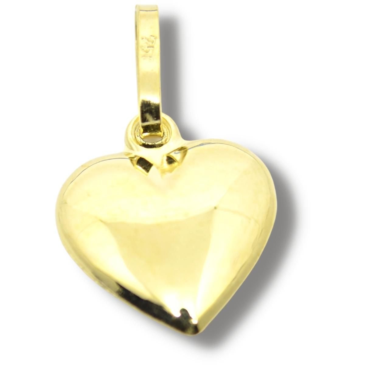 Pingente Coração Dupla Face Ouro 18k P208